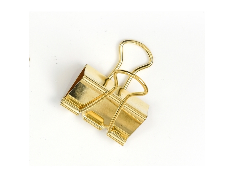 Edge of Scandinavia Foldbackklemme 32mm 5st Guld - (6 stk.)