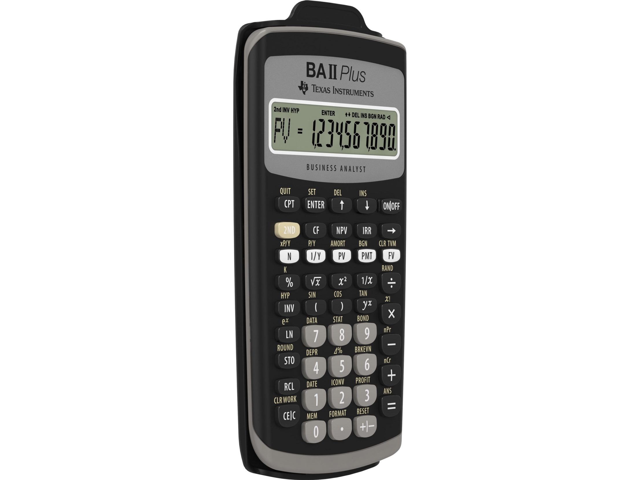 Texas Instruments BA-II Plus, Ficka, Finansiell, Visa tippning, Batteri, Svart | Kontorsmaskiner - Räknare - Kalkylatorer | GameStuff