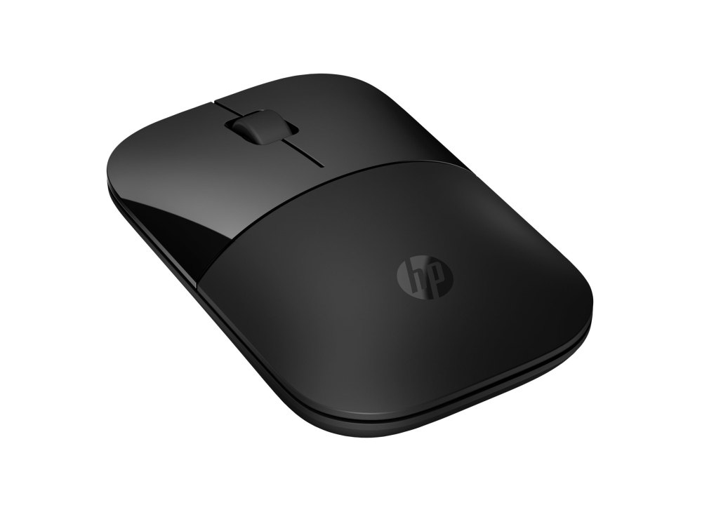 Hp Z3700 - Mus - Optisk - 3 Knapper - Trådløs - Bluetooth 5.0, 2.4 Ghz - Trådløs Modtager (Usb) - Sort