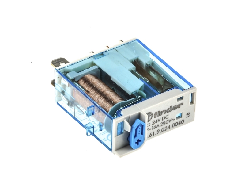 Finder 46.61.9.024.0040 Stikrelæ 24 V/DC 16 A 1 x skiftekontakt 1 stk | Annan EL - Artiklar med hög strömstyrka | GameStuff