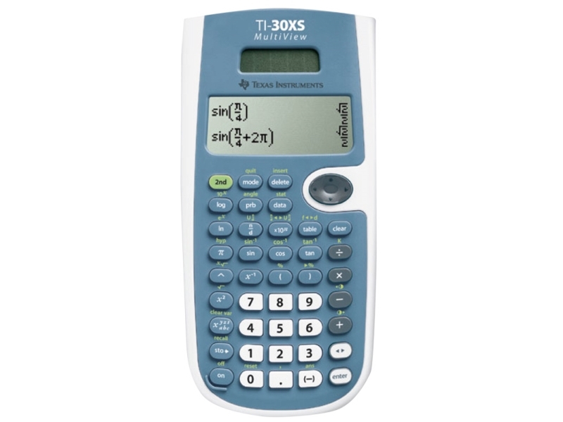 Texas Instruments TI-30XS MV, Desktop, Videnskabelig, Batteri/Solar, Blå
