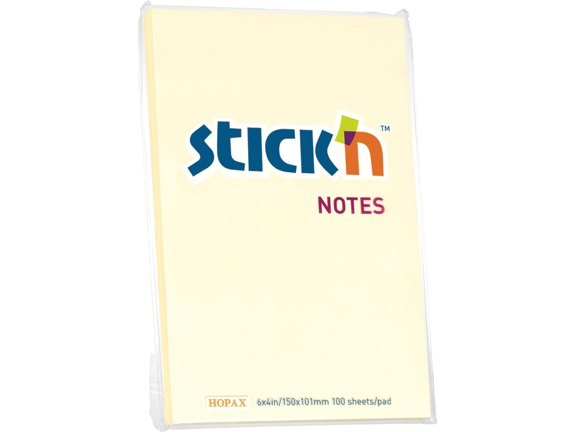 Notizblock Fsc 152X101 100 Blatt Pastelgul 6Er-Pack