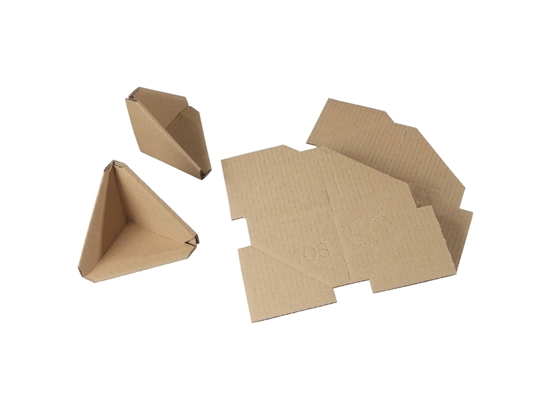 Wellpappe-Ecken 100X100x100mm 800Stk/Tablett
