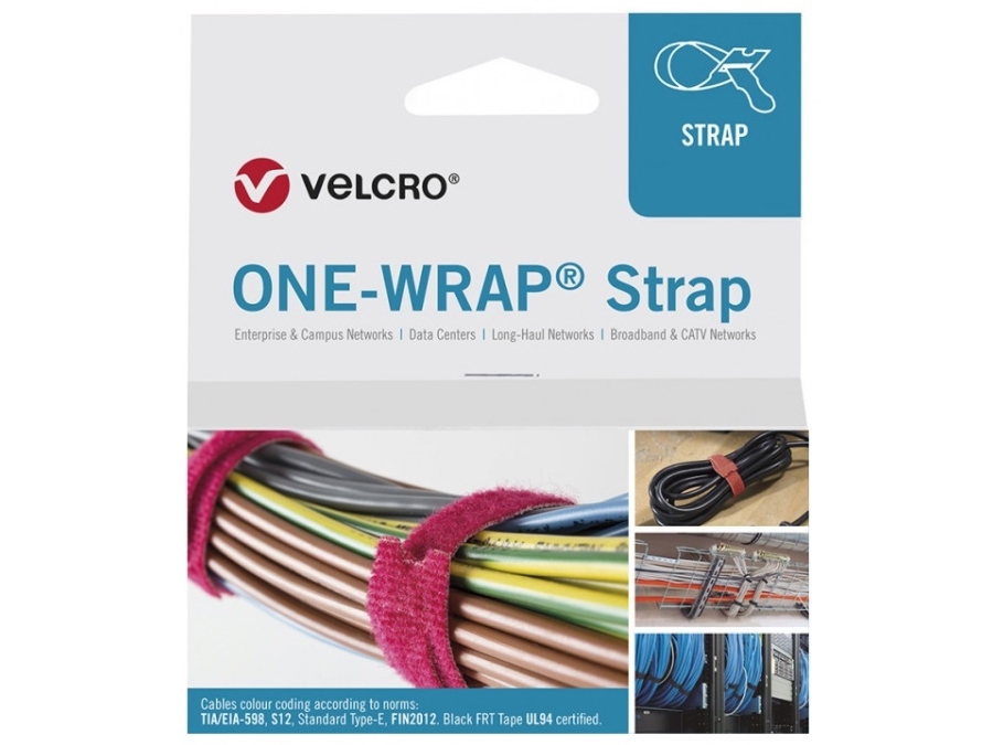 Velcro One Wrap 13 Mm X 200 Mm, 25 Stk, Lilla