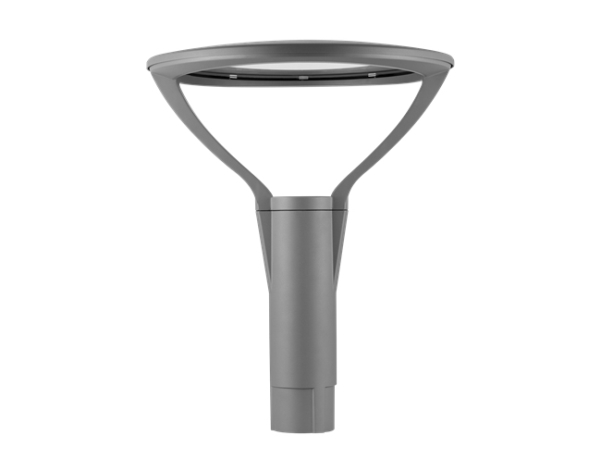 OPPLE Lighting LEDPostTop-P 33W-4000-W, Golvbelysning för utomhusbruk, Grå, Gjuten aluminium, Polykarbonat, Härdat glas, IP66, Trädgård, Terass, I | Belysning - Utomhusbelysning | GameStuff