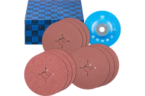 Pferd Fibre Disc Set, 12,5 Cm, 1 Stück(E)