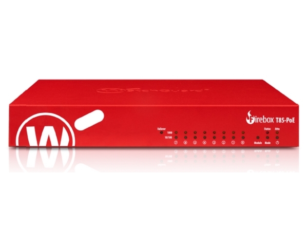 Watchguard Firebox T85-Poe, 4,96 Gbit/Sek., 2,4 Gbit/Sek., 0,576 Gbit/Sek., 680 Mbit/S, 2,04 Gbit/Sek., 1,53 Gbit/Sek.