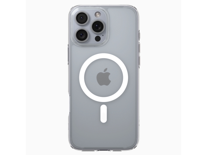 Spigen Crystal Flex (Magfit), Cover, Apple, Iphone 16 Pro Max, 17,5 Cm (6.9"), Transparent, Hvid