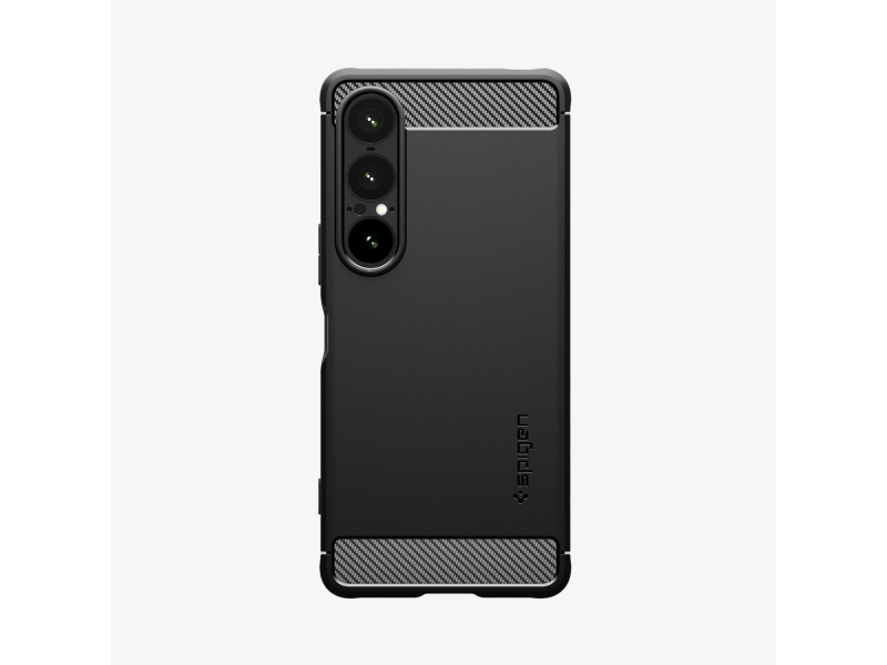 Spigen Rugged Armor, Mobilskal, Sony, Xperia 10 VII, 15,5 cm (6.1), Svart | Tele & GPS - Mobil reservdelar - Höljesdelar | GameStuff