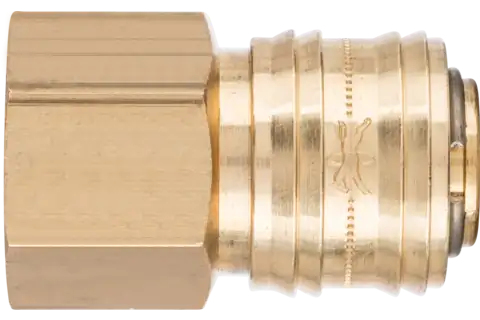 Pferd Self-Closing Valve Couplings With Female Thread Vki 1/2, 1 Stk