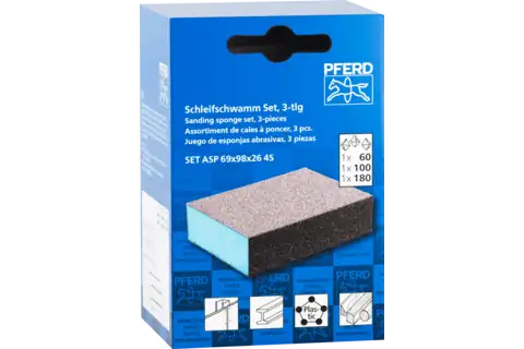 Pferd Sanding Sponges Set, Pferd, 98 Mm