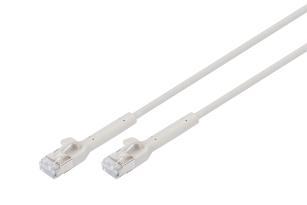 Digitus Cat 6A F-Ftp Bendable Patch Cord, Copper, 2 M, Gray, 2 M, Cat6a, F/Ftp (Fftp), Rj-45, Rj-45, Grey