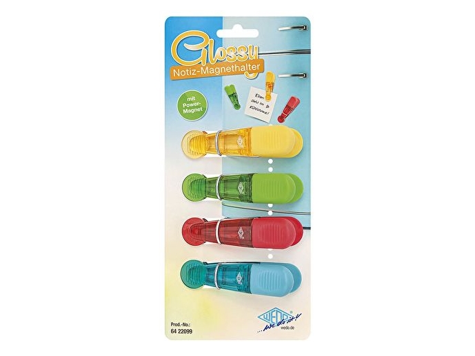 Wedo Seddelholder Magnet Glossy Assorteret ( 6422099 )