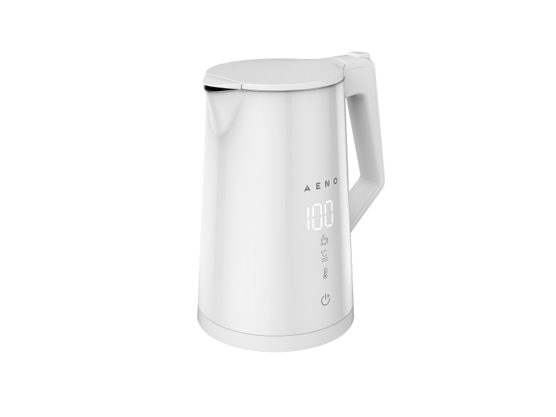 Aeno Rychlovarna Smart Kanvica Ek8s - 1850-2200W 1.7 L Strix Dvojite Steny Regulacia, 1,7 L, 2200 W, Hvid, Stål, Justerbar Termostat, Overophedningsb