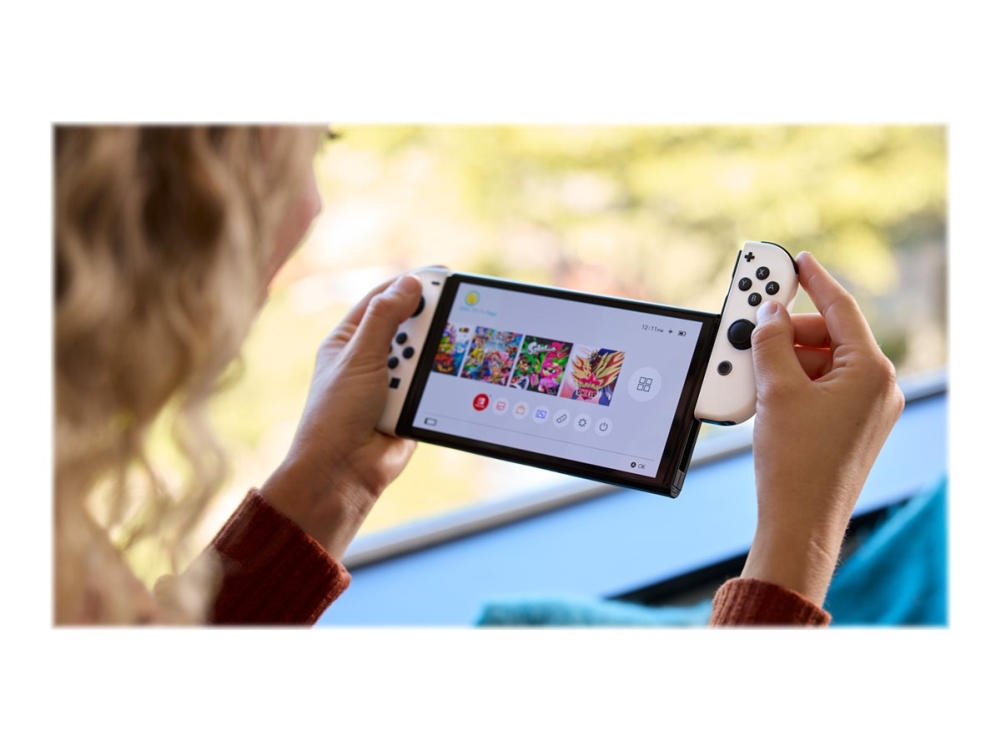 Nintendo Switch OLED - Spilkonsol - Full HD - hvid