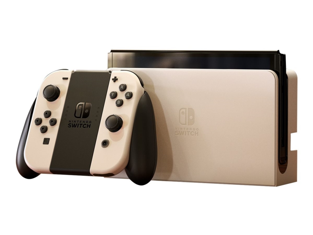Nintendo Switch OLED - Spilkonsol - Full HD - hvid
