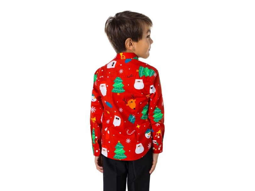 Rotes Weihnachtshemd Für Jungen