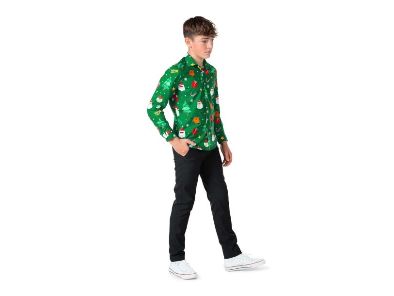 Grøn Juleskjorte Til Teens