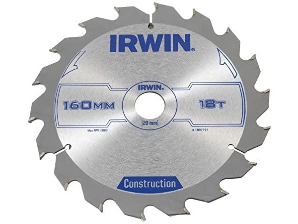 Irwin Circular saw 160x20x2.5mm 18 teeth. - 1897191 | Elverktyg - Sågblad - Cirkelsågsklinga | GameStuff