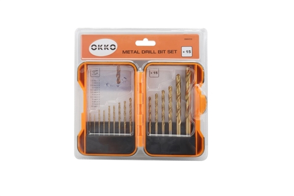 Okko Metal Drill Bit Set 15 Pcs