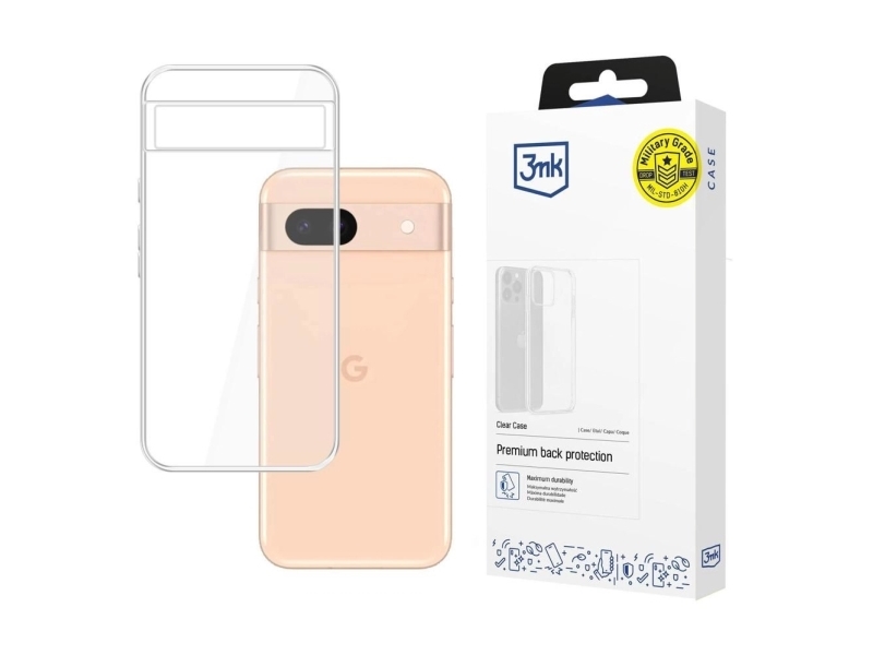 3Mk 5903108567749, Cover, Google, Pixel 8A 5G, 15,5 Cm (6.1"), Transparent