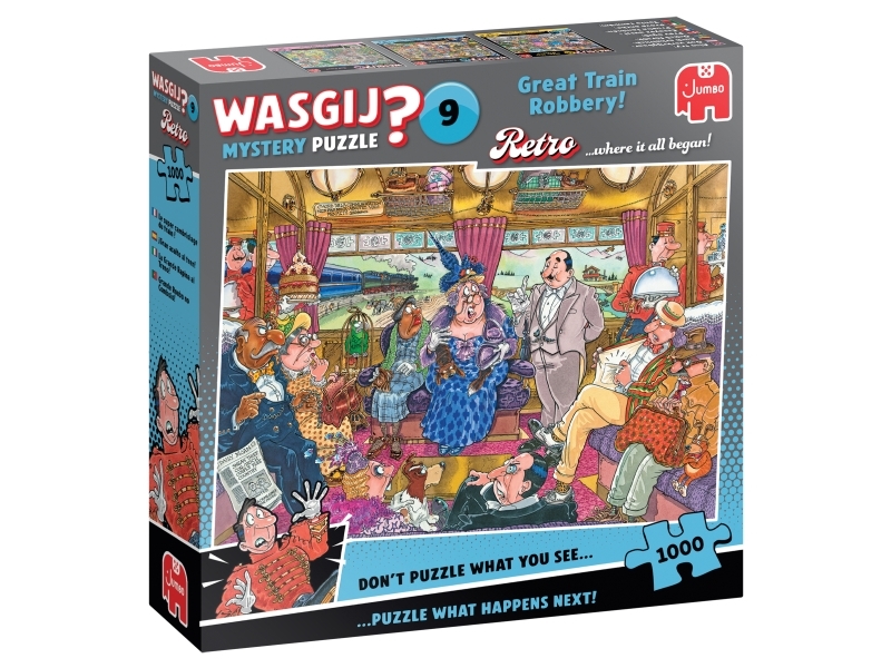 Wasgij Retro Mystery 9 - Great Train Robbery! (1000 Pieces), 1000 Pc(S), 12 Yr(S)