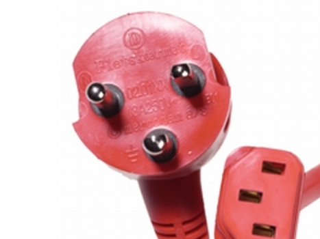 Mercodan - Netzkabel - Strom Iec 60320 C13 - Ac 250 V - 1 M - Rot