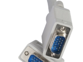 Mercodan Vga (D-Sub 15), M-M, 5M, 5 M, Vga (D-Sub), Vga (D-Sub), Grau, Männlich/Männlich