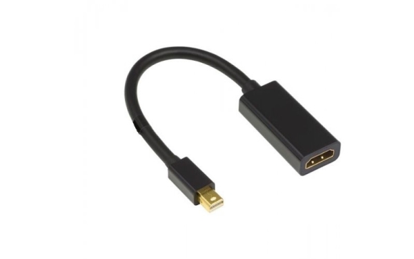 Mercodan 865005, 0,2 M, Mini Displayport, Hdmi, Männlich, Weiblich, Schwarz