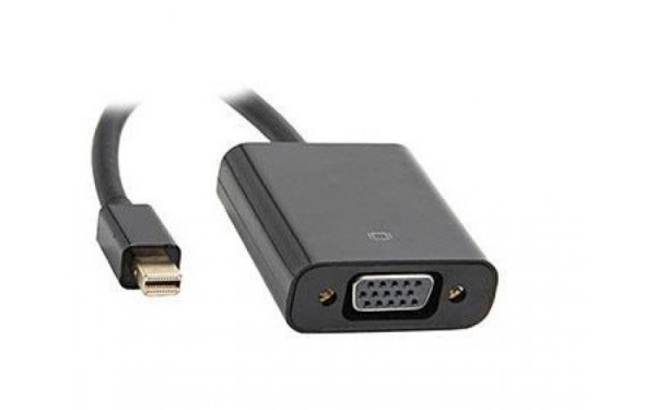 Mercodan 865010, 0,2 M, Mini Displayport, Vga (D-Sub), Hanstik, Hunstik, Sort