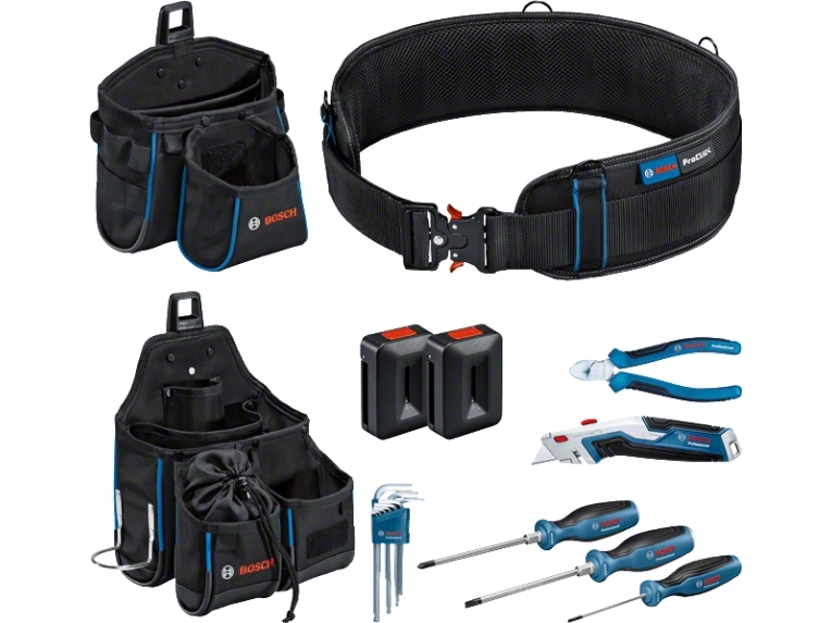 Bosch 1.600.A02.H5c, Werkzeughüftgurt, Schwarz, Schnalle
