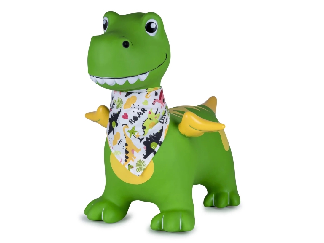 Jamara Bouncing Animal Dino With Wings Hoppydoo Green With Pump, 0 Wheel(S), Green
