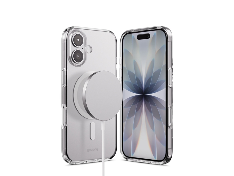 Crong Clear Mag Cover - Magsafe Iphone 17 Hülle (Klar)