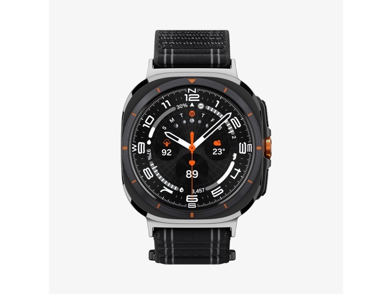 Spigen Wbf0, Band, Smartwatch, Sort, Samsung, Galaxy Watch Ultra, Stof