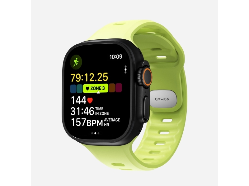 Nomad Tempo Band, Band, Smartwatch, Lysegrøn, Apple, 49Mm / Ultra, Gummi