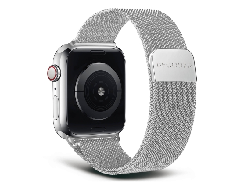 Decoded Traction Strap, Rem, Smartwatch, Sølv, Apple, Apple Watch 38Mm / 40Mm / 41Mm / 42Mm, Rustfrit Stål