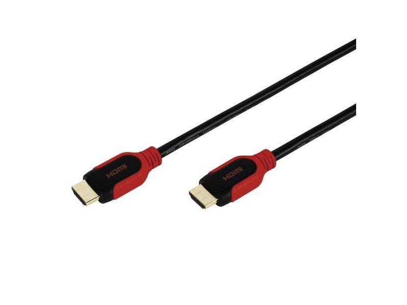 Vivanco VVVHDMI15MMK, 1,5 m, HDMI Type A (Standard), HDMI Type A (Standard), Sort, Rød