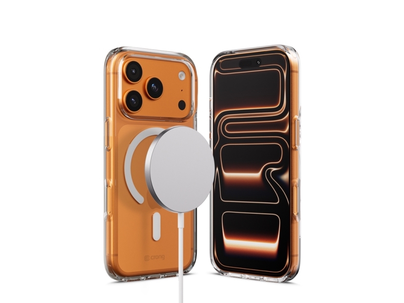 Crong Clear Mag Abdeckung - Magsafe Iphone 17 Pro Gehäuse (Klar)