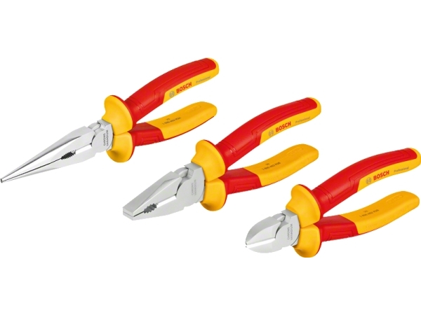 Bosch 1.600.A02.Ng0, Tangsæt, Krom-Vanadium-Stål, Rød, Gul, 1000 V