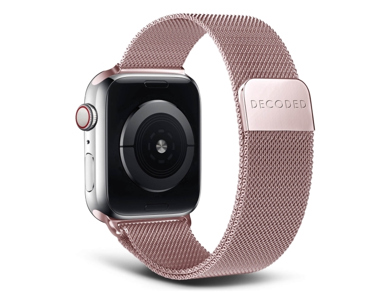 Decoded Traction Strap, Rem, Smartwatch, Roseguld, Apple, Apple Watch 44Mm / 45Mm / 46Mm / 49Mm, Rustfrit Stål