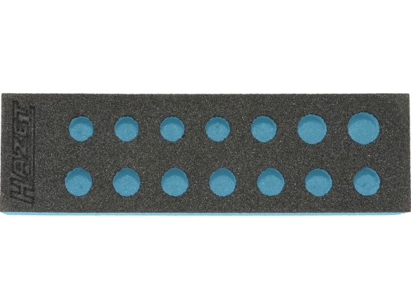 Hazet 163-251L Schaumstoffeinlage L X B 172 Mm 50, Skuffemøbel, Blå, Grå, Skum, Tyskland, 172 Mm, 342 Mm