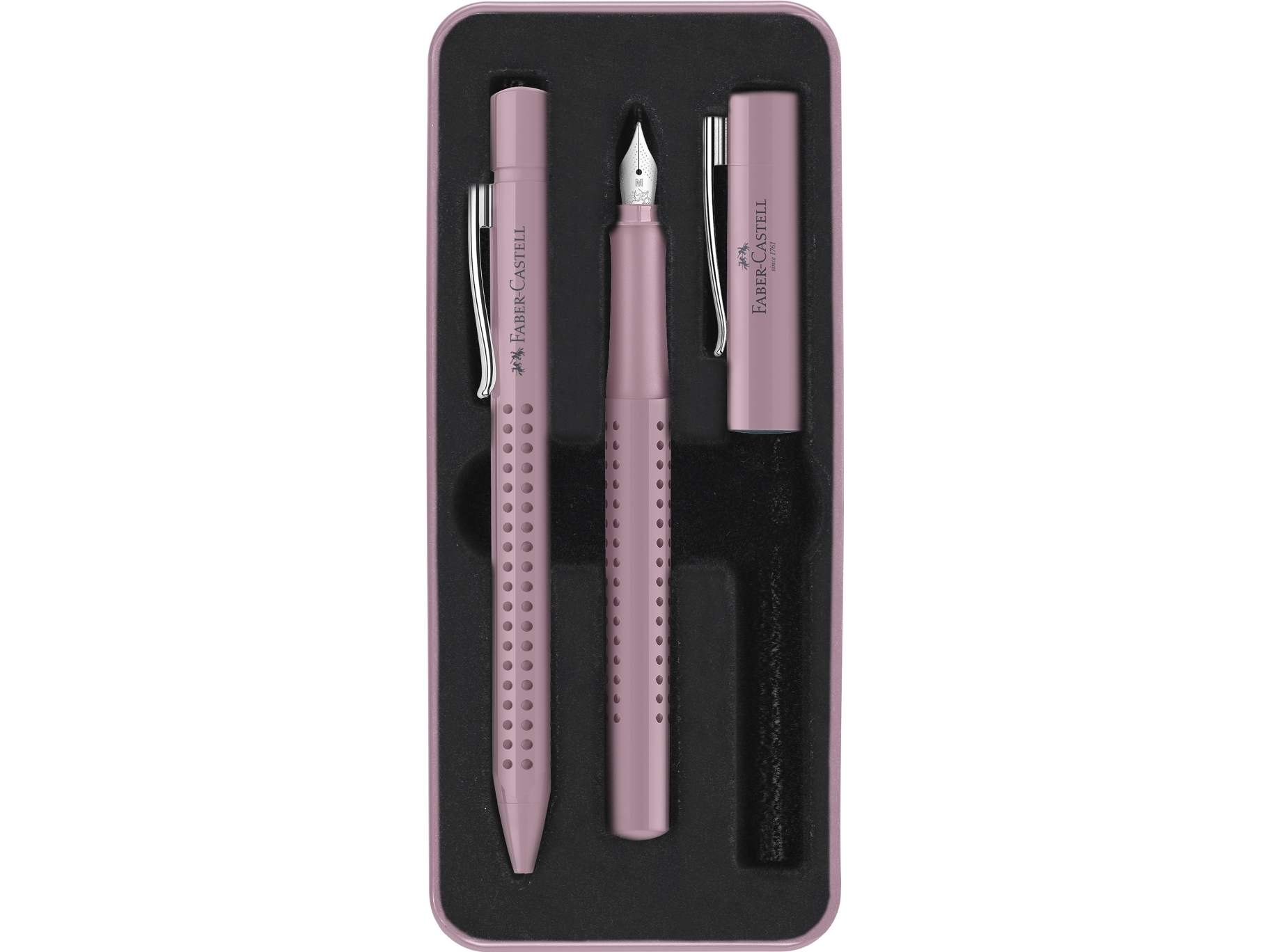 Presentset Grip 2010 Faber-Castell reservoarpenna + Rose Shadows-penna | Datortillbehör - Möss & Tangentbord - Ritbord tillbehör | GameStuff
