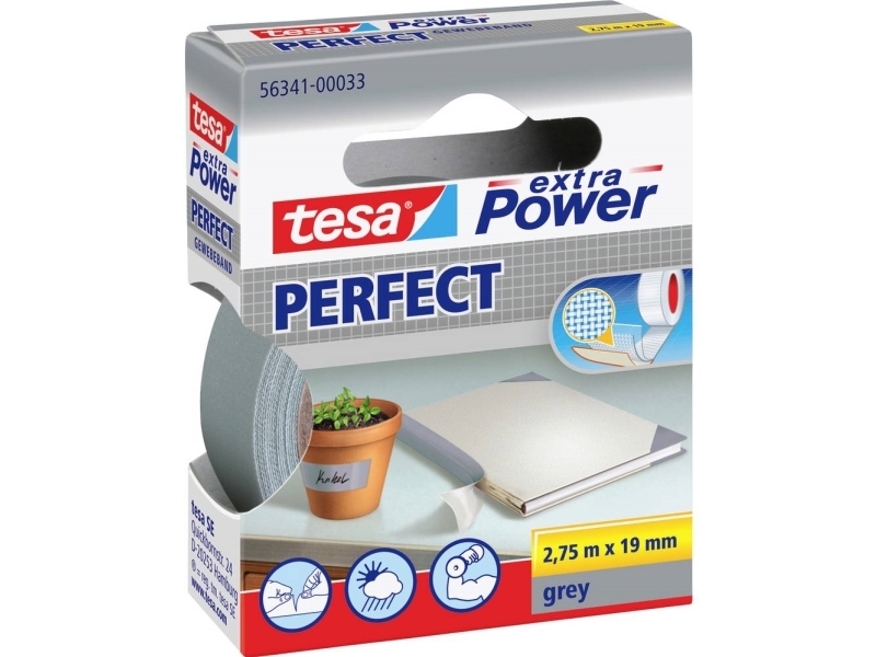 Tesa 56341-33, Grau, Bündelung, Befestigung, Handwerk, Kennzeichnung, Verstärkung, 2,75 M, 19 Mm