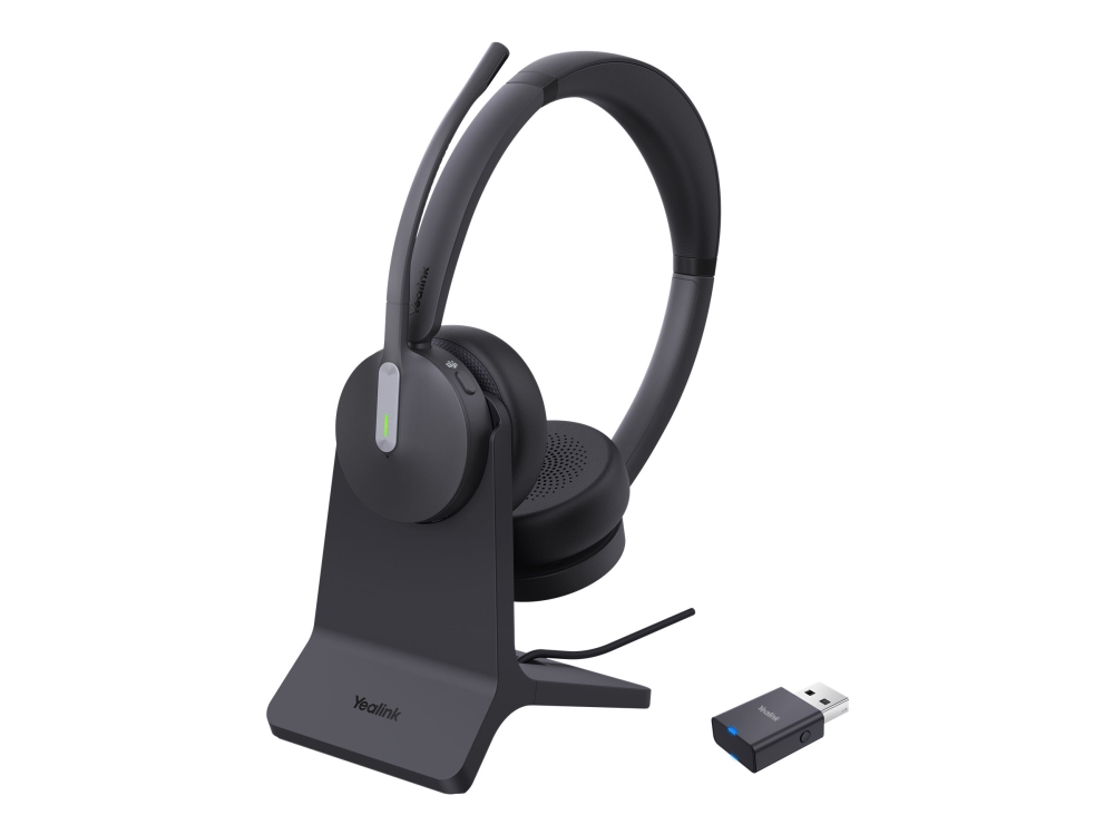 Yealink Wh64 Dual - Headset - On-Ear (Wh64 Hybrid Dual With Charging Stand Teams)