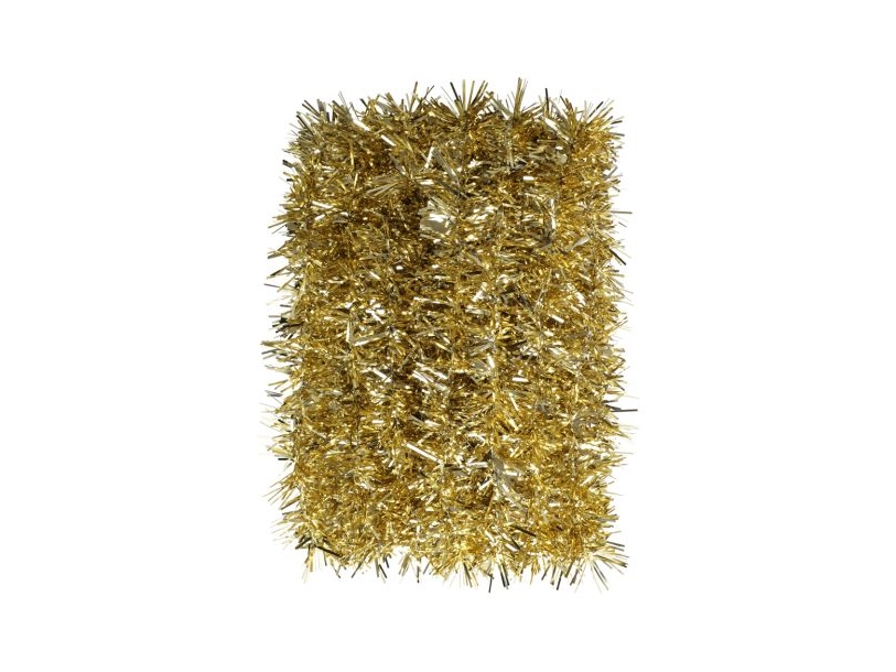 Guld lametta guirlande, 5 m