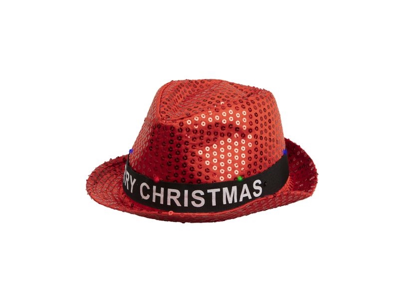 Fröhliche Weihnachten Filzhut Mit Lichtern