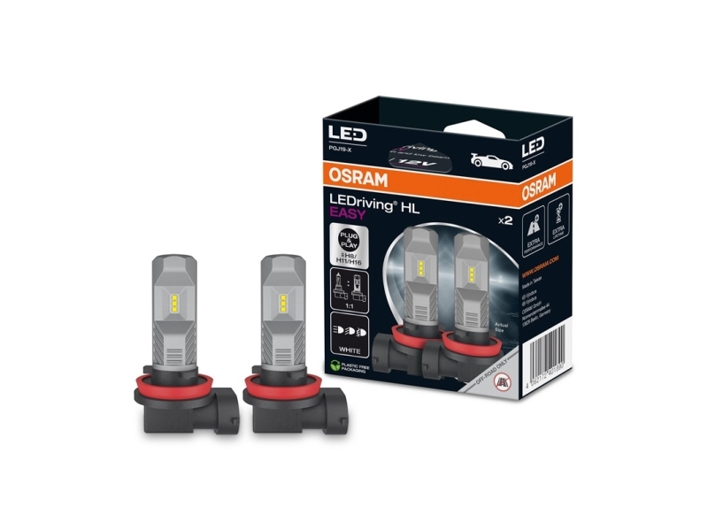 LED forlygtepærer OSRAM H8/H11/H16 - LEDriving HL Easy (2-pak)