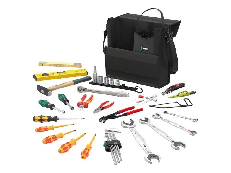 Wera 2go SHK 1 05136071001 Rörmokare Verktygsväska med utrustning 36 delar