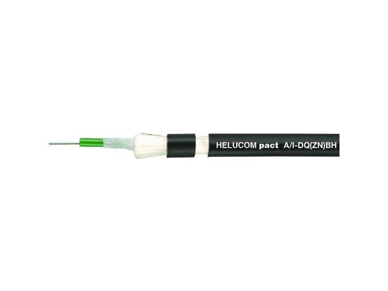 Helu 802280-500 Lyslederkabel Multimode Om3 Sort 500 M