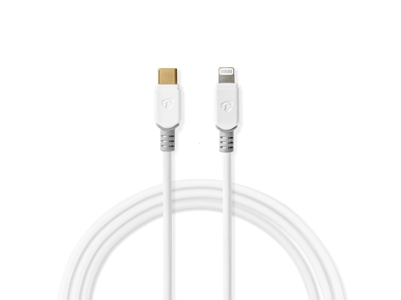Nedis Ccbw39650wt20, 2 M, Lightning, Usb C, Hanstik, Hanstik, Hvid
